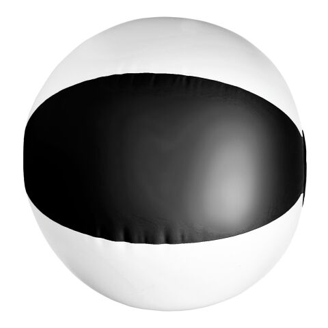 Werbeartikel Aufblasbarer Wasserball aus PVC – Schwarz/weiß – mit Logo bedruckt