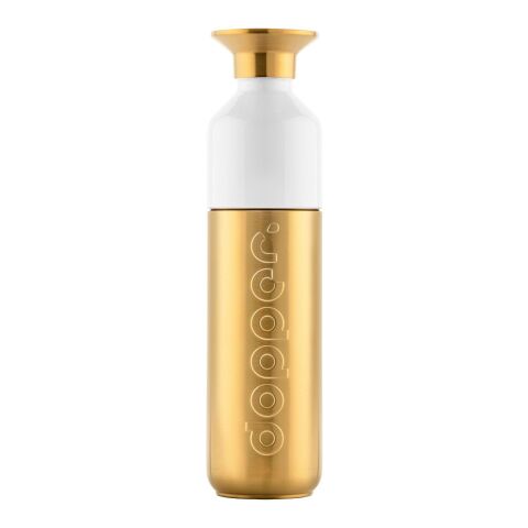 Sport-Werbemittel Dopper Steel – gold – mit Logo bedruckt 490 ml BPA-frei nachhaltig für Sportevents & Turniere