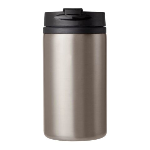 Kundengeschenk Isolierbecher – silber – mit Gravur 300 ml doppelwandig auslaufsicher für das Mitarbeiter-Onboarding