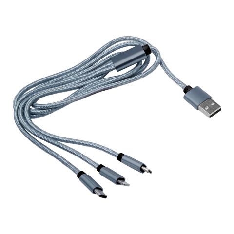 3-in-1 Ladekabel 'Belfast' aus Aluminium und Nylon
