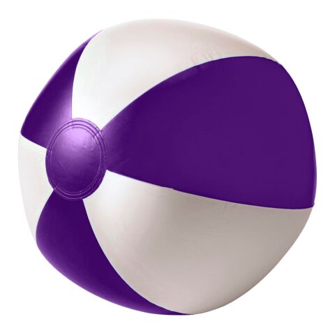 Werbeartikel aufblasbarer Wasserball 25 cm – violett – mit Logo bedruckt für Sommer-Events
