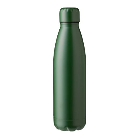 Werbeartikel Edelstahlflasche Amara – grün – mit Logodruck 500 ml doppelwandig vakuumisoliert für das Sommerfest
