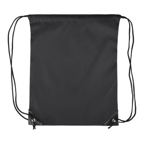 Giveaway Turnbeutel Isolde – schwarz – mit Logo bedruckt 5 Liter praktischer Sportbeutel für Festivals & Events