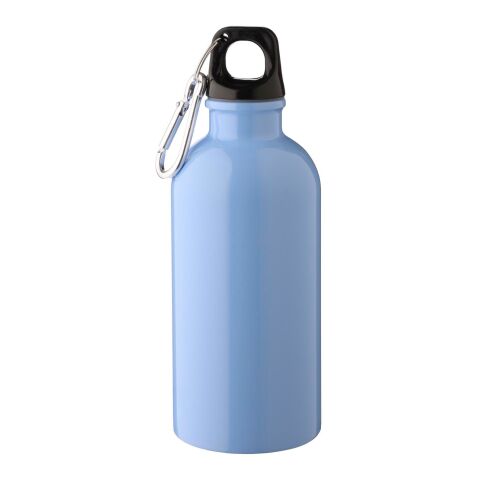 Werbeartikel Flasche Sable – hellblau – mit Logodruck 400 ml recycelter Edelstahl nachhaltig für Sportevents & Turniere