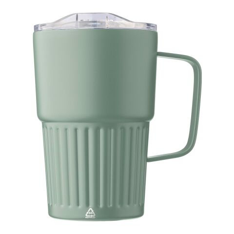 Recycelter Edelstahl-Reisebecher mit doppelter Wand (450 ml) von Calo