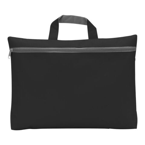 Dokumententasche Nassau 300D Polyester Schwarz | ohne Werbeanbringung | Nicht verfügbar | Nicht verfügbar
