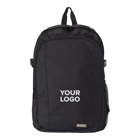 Rucksack &#039;Protect&#039; aus 600D Polyester mit integriertem RFID Schutz Schwarz | ohne Werbeanbringung | Nicht verfügbar | Nicht verfügbar