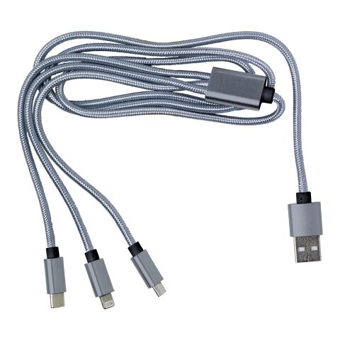 3-in-1 Ladekabel &#039;Belfast&#039; aus Aluminium und Nylon 