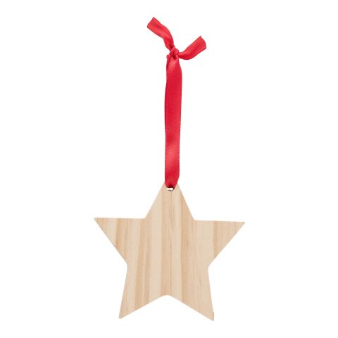 Weihnachtsbaumanhänger &#039;X-MAS Star&#039; aus Holz Braun | ohne Werbeanbringung | Nicht verfügbar | Nicht verfügbar