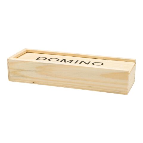Domino-Spiel &#039;Mio&#039; in Holzbox Braun | ohne Werbeanbringung | Nicht verfügbar | Nicht verfügbar