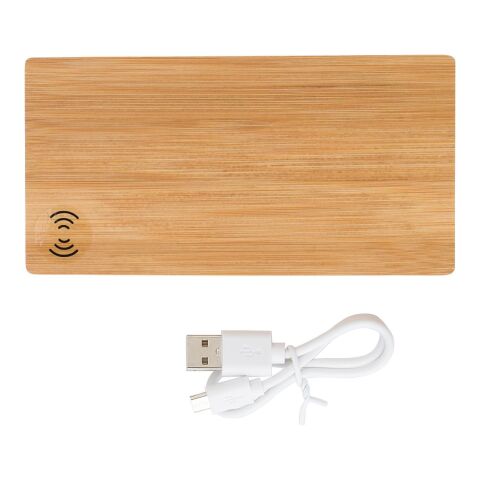 Powerbank &#039;Bamboo Power 2&#039; aus Bambus Braun | ohne Werbeanbringung | Nicht verfügbar | Nicht verfügbar
