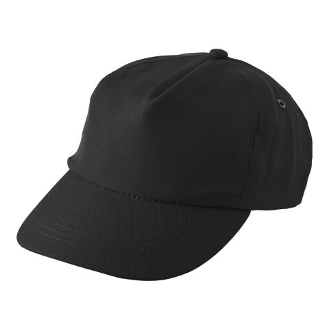 Werbeartikel Schirmmütze aus RPET "Maverick" – Schwarz – Cap / Kappe mit Logo bedruckt