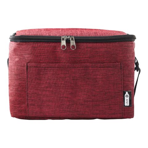 Werbeartikel Kühltasche aus Polyester (600D) und RPET Isabella – rot – mit Logo bedruckt