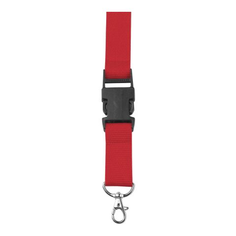 Werbeartikel Lanyard 'Slam' aus Polyester – rot – mit Logo bedruckt