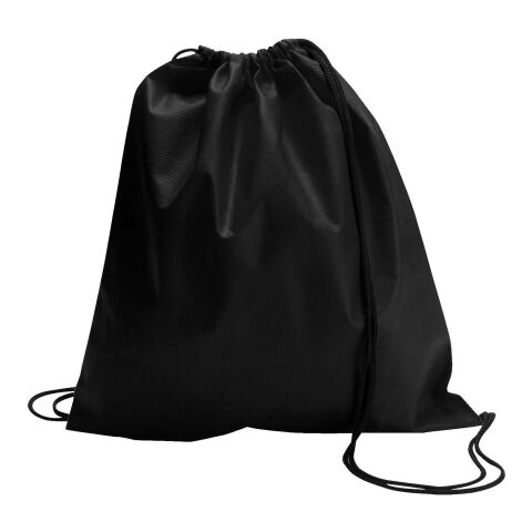 Werbeartikel Schuh-/Rucksack (Turnbeutel) 'Modo' aus Non-Woven – Schwarz