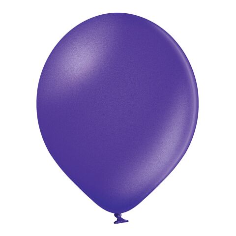 Werbeartikel Metallicfarbener Luftballon – violett – 80/90 cm – mit Logo bedruckt