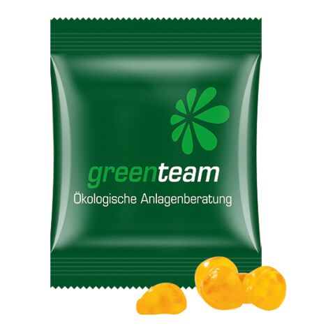 Minitüte 15g, Vitamin-Fruchtgummi weiß | ohne Werbeanbringung | Kompostierbare Folie