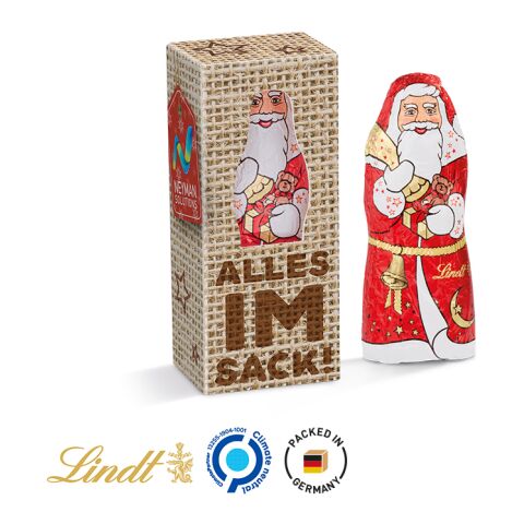 Lindt Weihnachtsmann 10 g Werbebox weiß | ohne Werbeanbringung