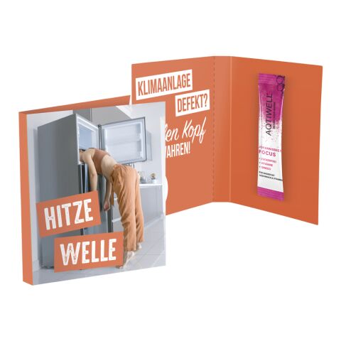 Werbekarte Midi Aqtiwell® ohne Werbeanbringung | Aqtiwell® FOCUS Johannisbeere