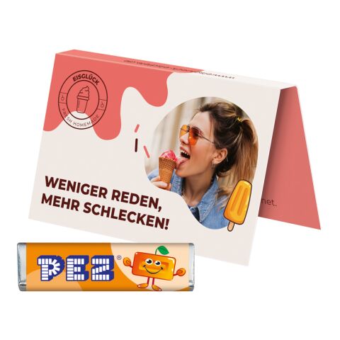 Streuartikel PEZ Bonbons im Visitenkartenformat – süße werbeartikel – mit individueller Banderole als ideale präsente für Geschäftspartner