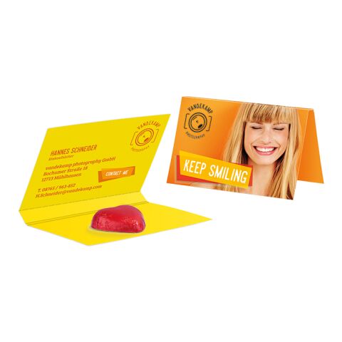 Werbekarte Visitenkartenformat weiß | 4c Euroskala