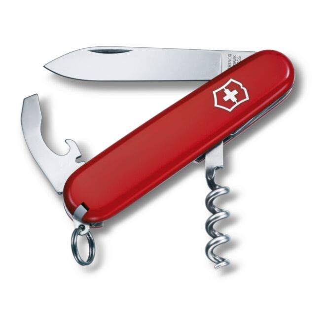 Firmengeschenk Waiter Taschenmesser mit Logodruck – mit integriertem Korkenzieher – hochwertiges Multifunktionswerkzeug für Firmen und Events