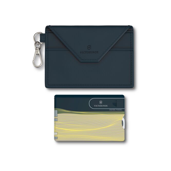 Premium-Werbegeschenk Swiss Card Classic mit Digitaldruck – kompaktes Multitool mit zehn Funktionen für Business-Alltag und Büro
