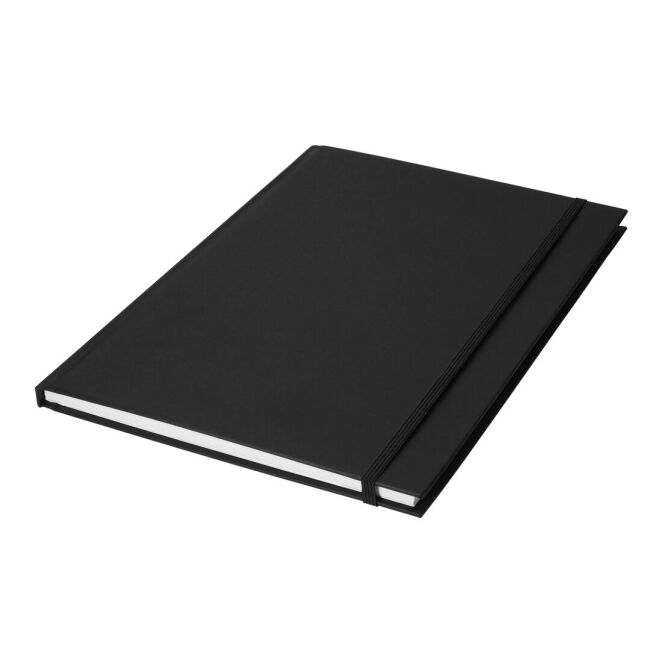 Werbemittel Notizbuch Note DIN A4 mit Logodruck – Schwarz – hochwertiges Schreibgerät für Büro und Business