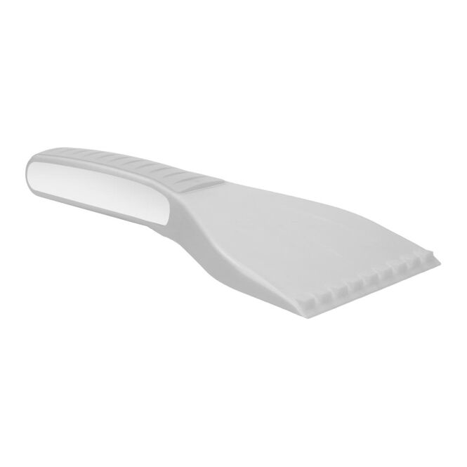Werbeartikel Eiskratzer TopGrip mit UV-Digitaldruck – Weiß – ergonomischer Winterhelfer für Autos und Flotten