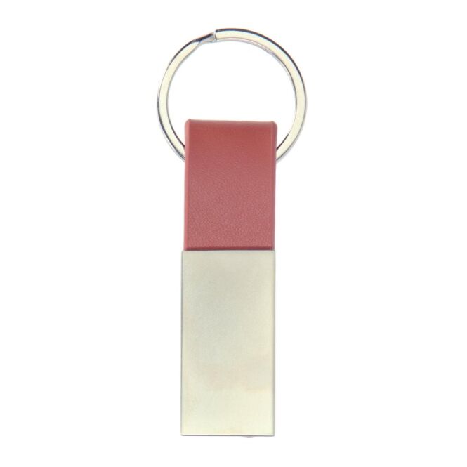 Werbeartikel Schlüsselanhänger Cardiff mit Gravur – Braun – elegantes Accessoire für Firmen und Mitarbeiter
