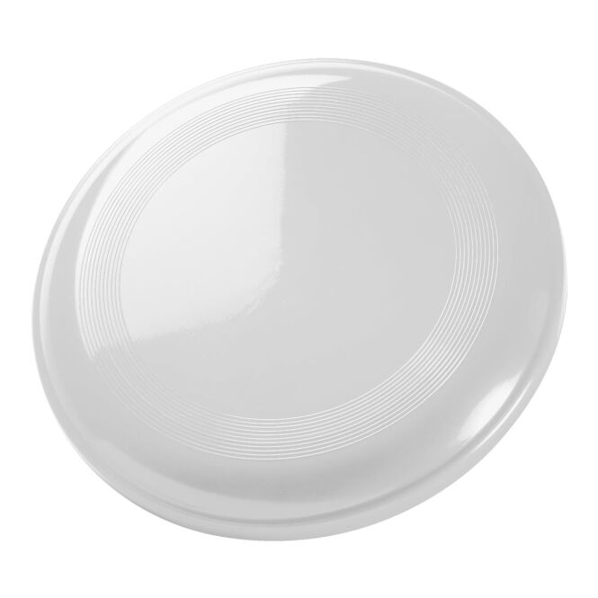 Werbeartikel Frisbee Space Flyer 26 – weiß – mit Logo bedruckt als Sommer-Giveaway für Outdoor-Events