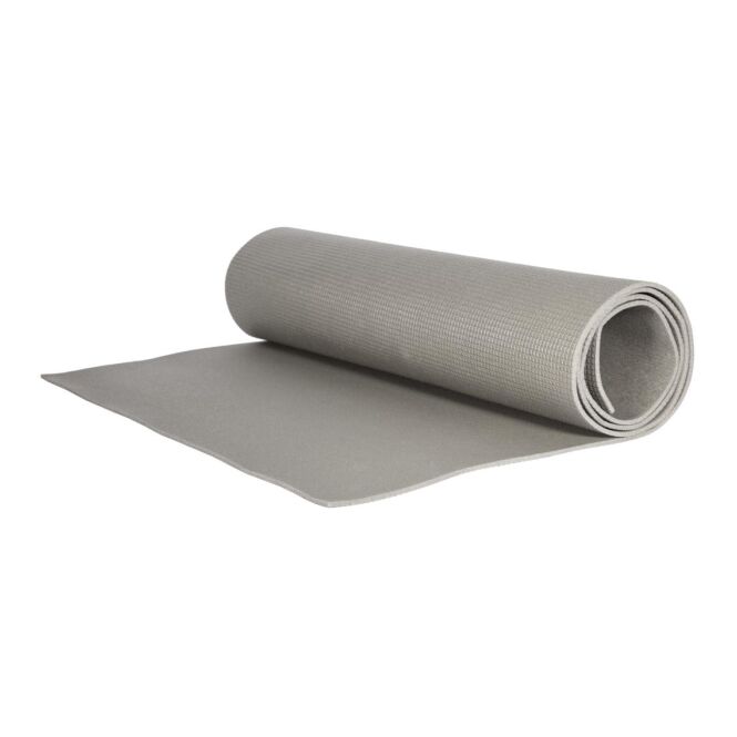 Mitarbeitergeschenk Fitnessmatte Active mit Logodruck – 170x60 cm – weiß/schwarz – rutschhemmendes Sportequipment für das Firmenbüro