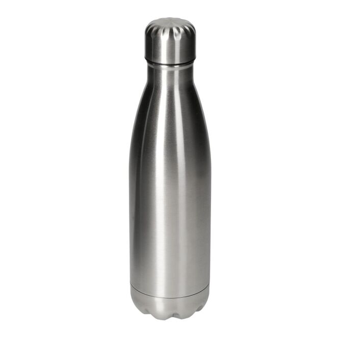 Kundengeschenk Vakuum Flasche Colare – silber – mit Gravur 0,5 l doppelwandig auslaufsicher für das Mitarbeiter-Onboarding