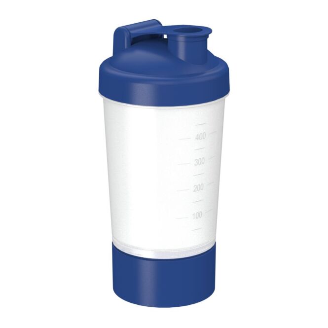 Gastro-Werbemittel Shaker Protein Pro 1 – weiß – mit Logodruck 0,4l als praktischer Mixbecher für Fitnessstudios & professionelle Bars