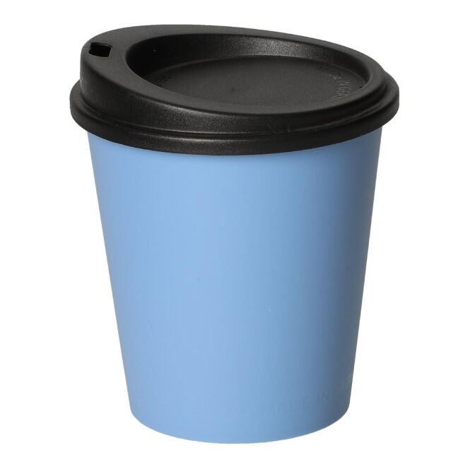 Werbeartikel Kaffeebecher ToGo mit Logodruck – BPA-frei – Trend-blau PS – nachhaltiger Mehrwegbecher für Büro und Konferenzen