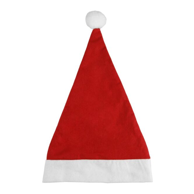 Mitarbeiter-Weihnachtsgeschenk Weihnachtsmütze aus Polyester-Filz mit Logodruck – Rot – Kopfbedeckung für Firmenfeiern