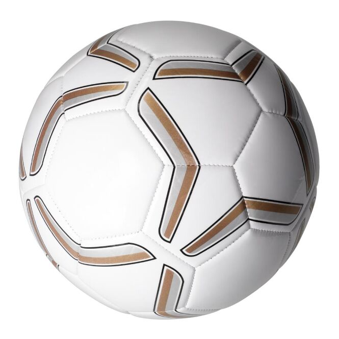 Werbeartikel Fußball Strike mit Logodruck – Weiß – strapazierfähiger PVC Ball für Sportevents und Firmenwettbewerbe