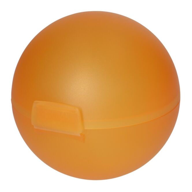 Werbeartikel Apfel-Box mit Logodruck – Orange – praktischer Aufbewahrungsbehälter für Obst und gesunde Büro-Snacks