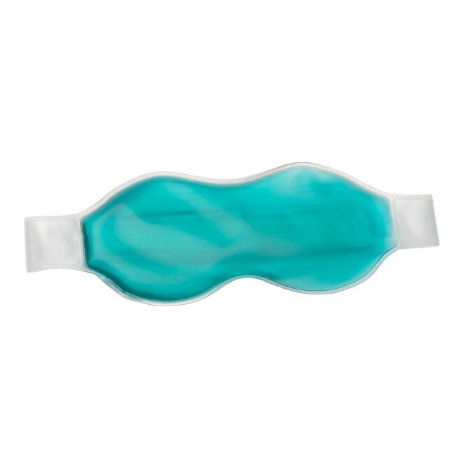 Mitarbeitergeschenk Augenmaske Wellness mit Logodruck – Grasgrün – kühlende Schlafmaske für Wellness und Firmen