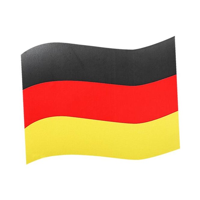 Werbeartikel Automagnet Flagge mit Logodruck – Deutschland-Farben – langlebige Magnetfolie für Firmenfahrzeuge