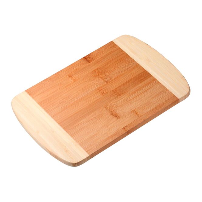 Firmengeschenk Schneidbrett Bamboo mit Gravur – Natur – robustes Küchenutensil aus Bambus für Gastronomie und Büro