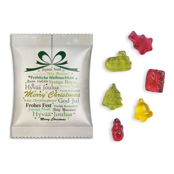 Werbeartikel Gummibärchen Standardtütchen – fruchtgummi – inkl. Werbeaufdruck 10g für Messen und Events an potenzielle Kunden und Partner