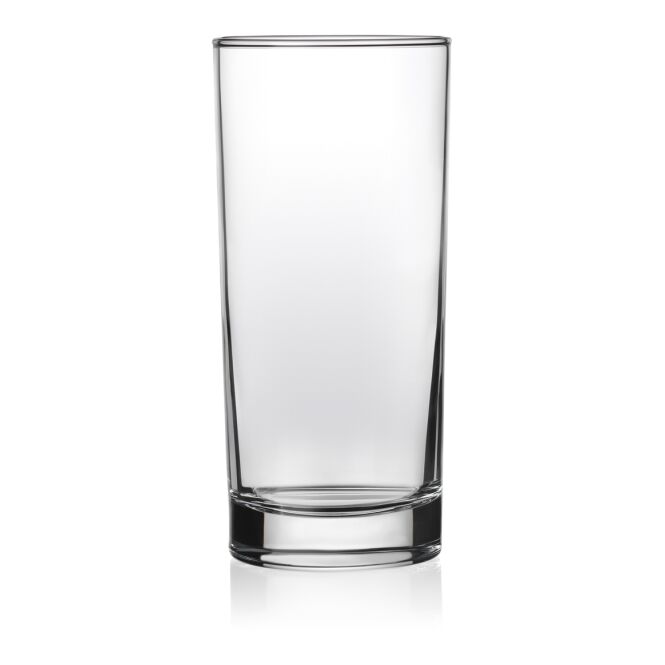 Kundengeschenk Longdrinkglas Rastal Amsterdam – transparent – mit Logodruck 0,4 l für die Gastronomie und das Büro