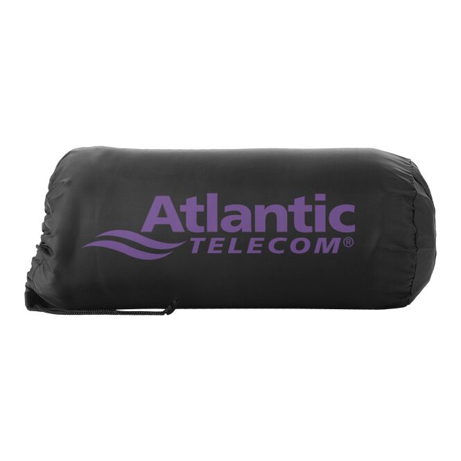 Firmengeschenk Huggy Fleecedecke mit Express-Logodruck – 150x120 cm – Lila – wärmendes Fleece für Unternehmen und Mitarbeiter