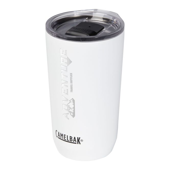 Kundengeschenk CamelBak Horizon Trinkbecher mit Express-Gravur – 500 ml – Weiß – vakuumisolierter Thermobecher für Büro und Konferenzen