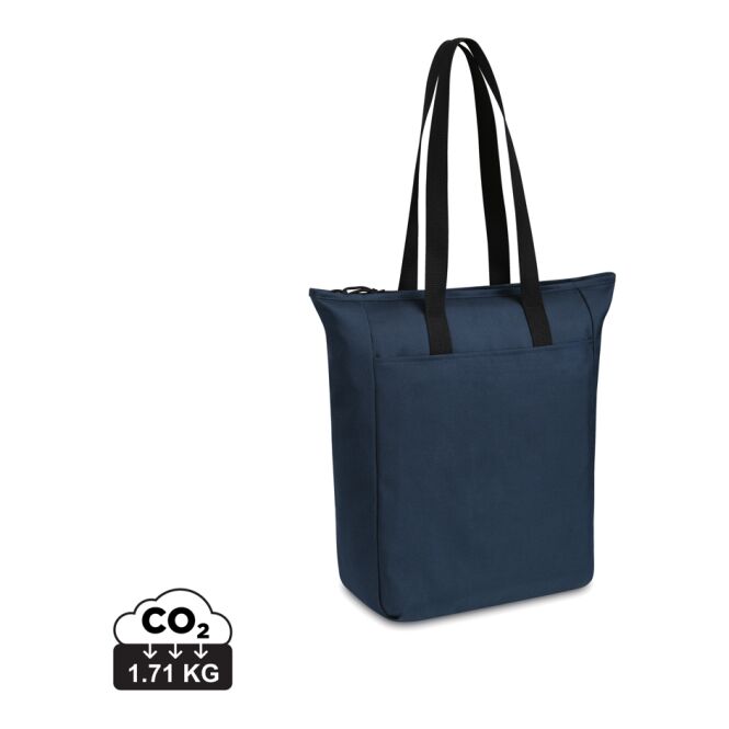 Kundengeschenk Renew AWARE rPET Tragetasche – marineblau – mit individuellem Logodruck nachhaltiger Jutebeutel für Promotion-Aktionen