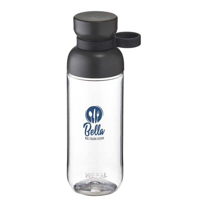 Firmengeschenk Wasserflasche Mepal Vita – kohle – mit 48h Express-Logodruck 500ml BPA-frei auslaufsicherer Trinkbehälter