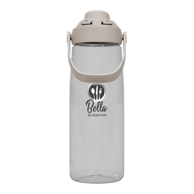 48h Express-Druck Werbeartikel Camelbak® Thrive Chug 750 ml Tritan Renew Trinkflasche mit Schraubverschluss – weiss – mit Logo bedruckt