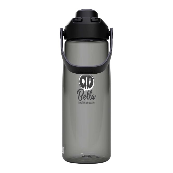 48h Express-Druck Werbeartikel Camelbak® Thrive Chug 750 ml Tritan Renew Trinkflasche mit Schraubverschluss – charcoal – mit Logo bedruckt