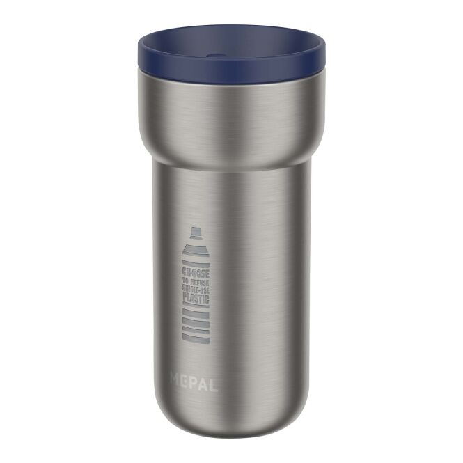 Premium-Werbegeschenk Mepal Ellipse Thermobecher mit Express-Gravur – 375 ml – Vivid blue – isolierter Trinkbecher für Büro und Reisen